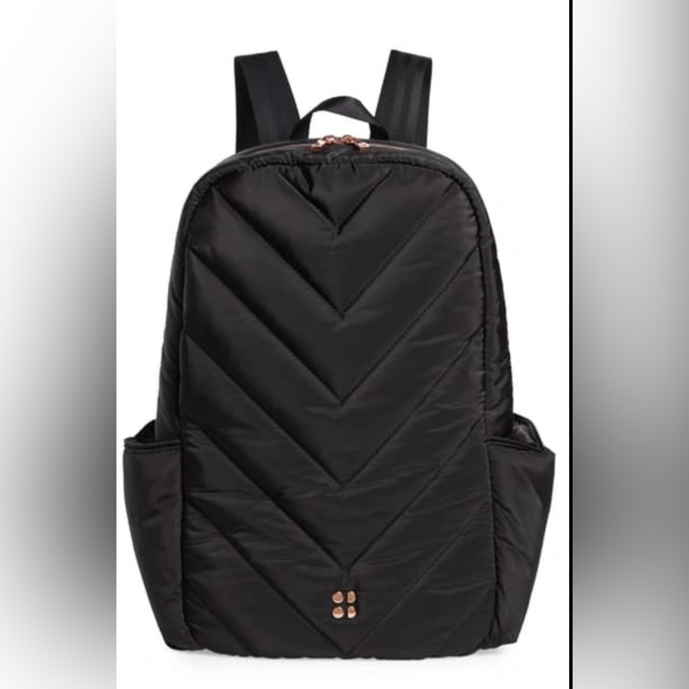 Sweaty Betty Icon Quilted Black Backpack